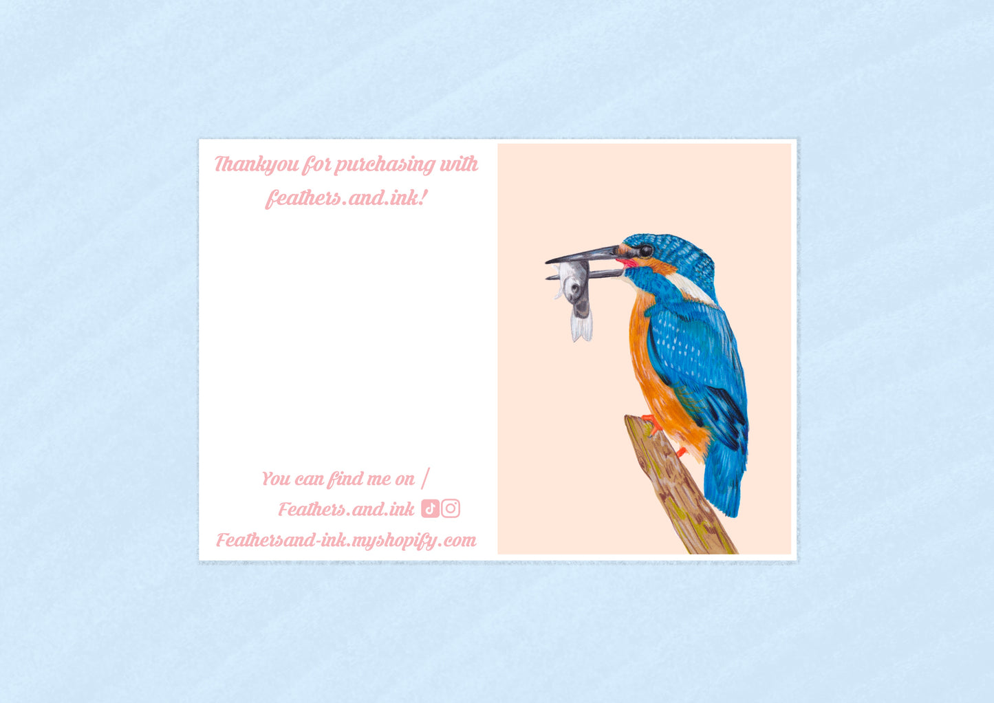 Kingfisher Card A6