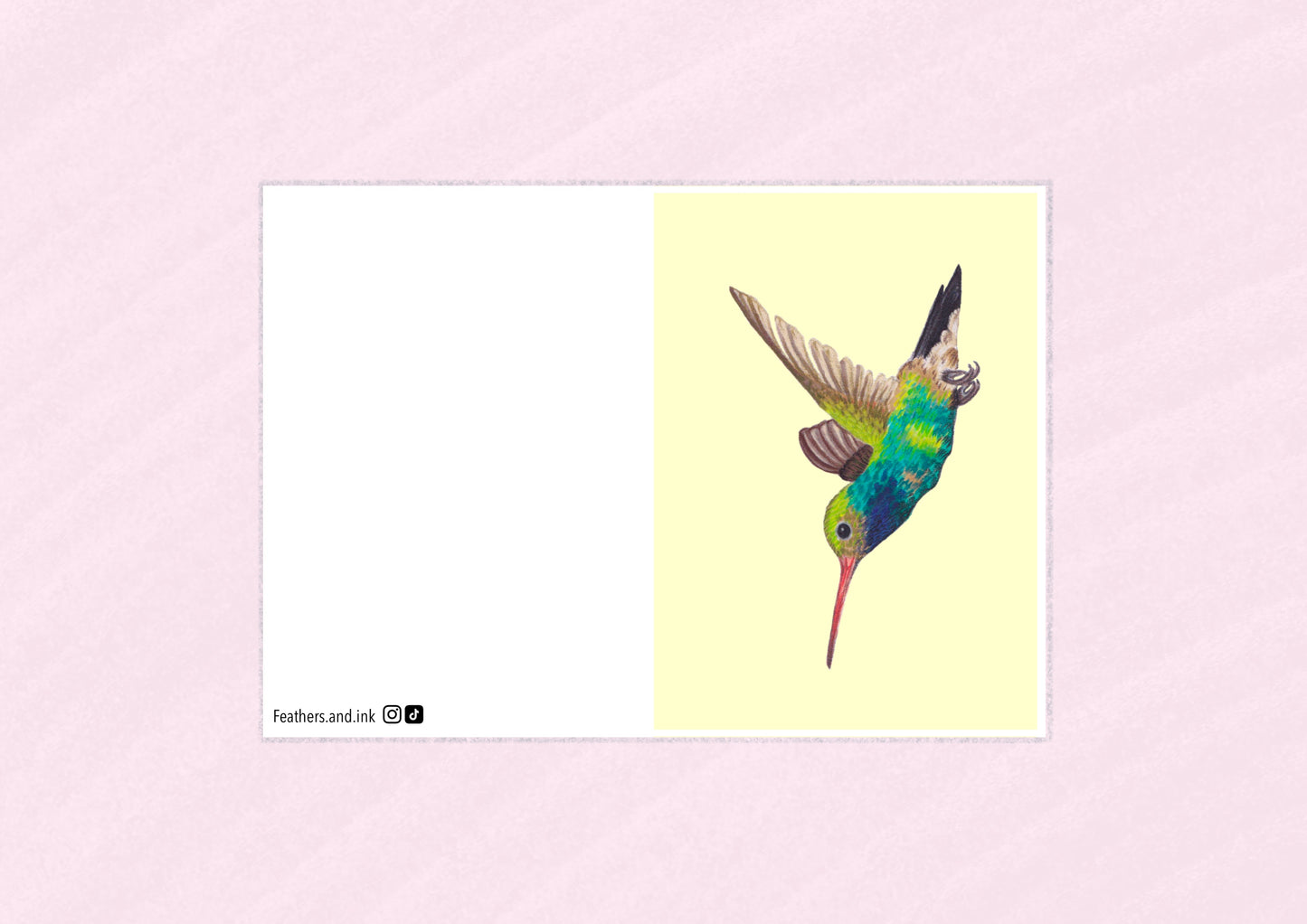 Hummingbird Card A6