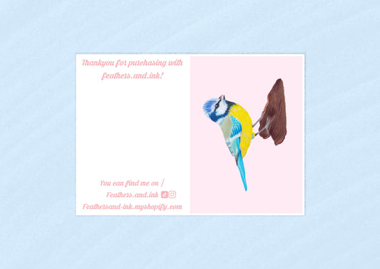 Blue Tit Card A6