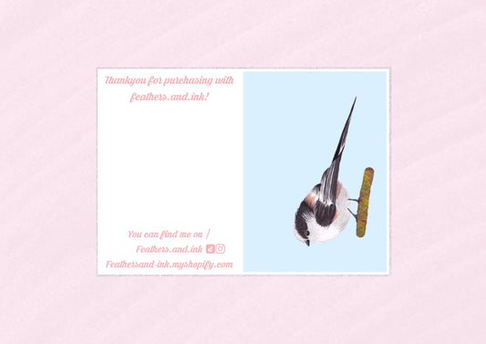 Long-tailed Tits Card A6