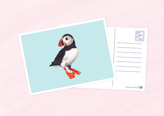 Puffin Postcard A6