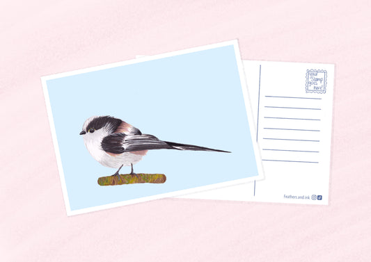Long-tailed Tit Postcard A6