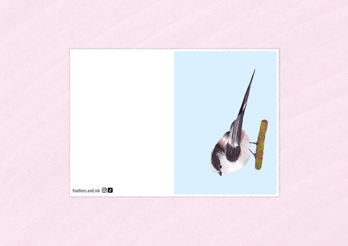 Long-tailed Tits Card A6