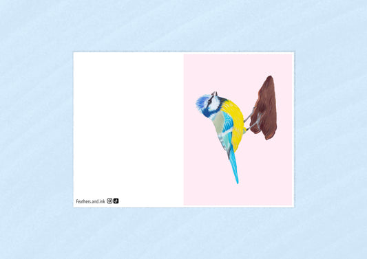 Blue Tit Card A6